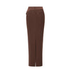 OUDE WAAG 25 autumn and winter Tilda tailored draped skirt OW-OW-25AW-SK07T1BR450-HZ red brown